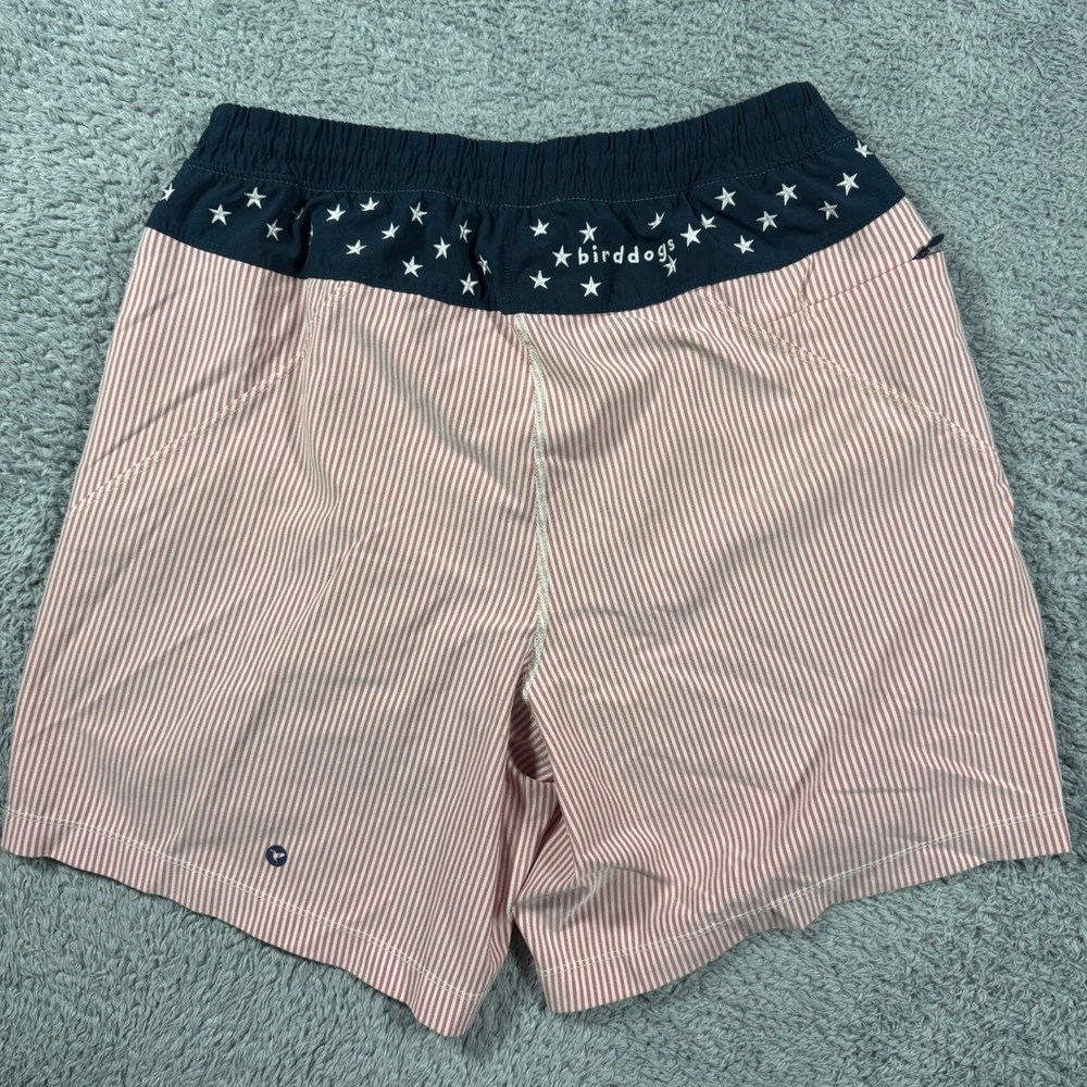 Birddogs Gym Shorts Mens Large USA Flag Theme Holiday Lined Performance